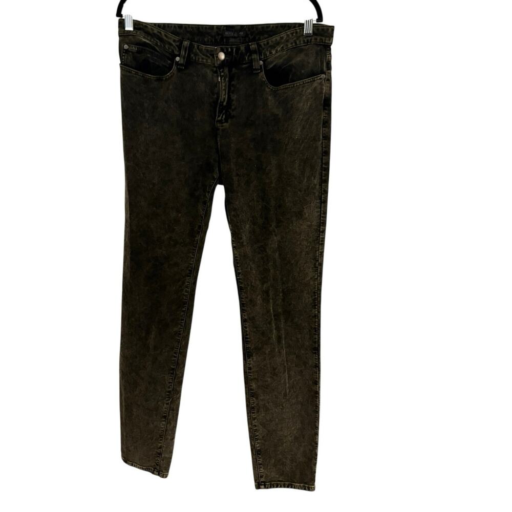 Eileen Fisher Velvet Pants 14 Faded Distressed Goth Classic Staple Whimsy Goth